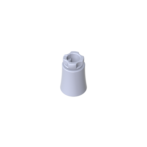 Gobricks,Plant, Palm Tree Trunk - Short Connector, Axle Hole with 2 Inside Prongs,6135,6135a