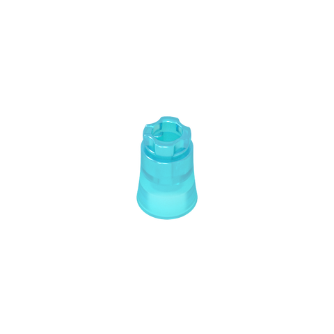 Gobricks,Plant, Palm Tree Trunk - Short Connector, Axle Hole with 2 Inside Prongs,6135,6135a