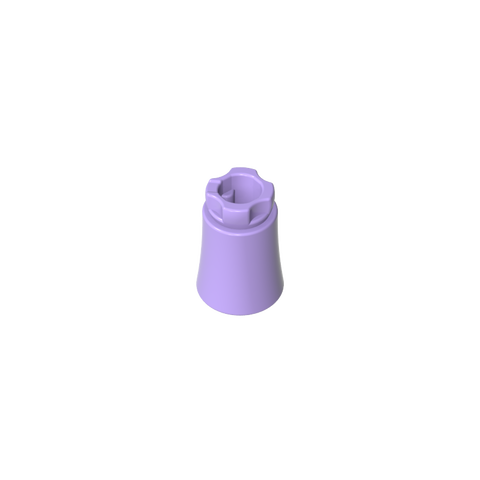Gobricks,Plant, Palm Tree Trunk - Short Connector, Axle Hole with 2 Inside Prongs,6135,6135a