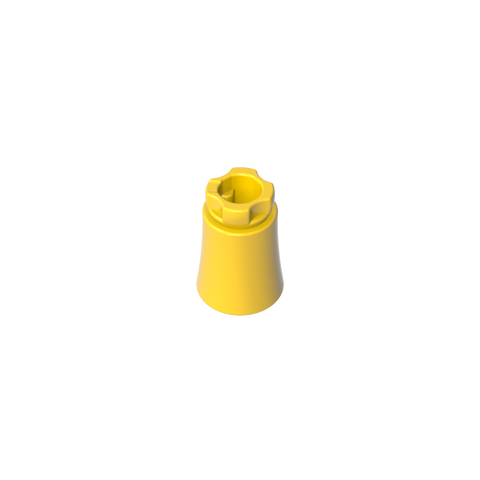 Gobricks,Plant, Palm Tree Trunk - Short Connector, Axle Hole with 2 Inside Prongs,6135,6135a
