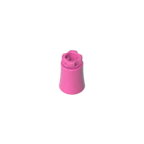Gobricks,Plant, Palm Tree Trunk - Short Connector, Axle Hole with 2 Inside Prongs,6135,6135a