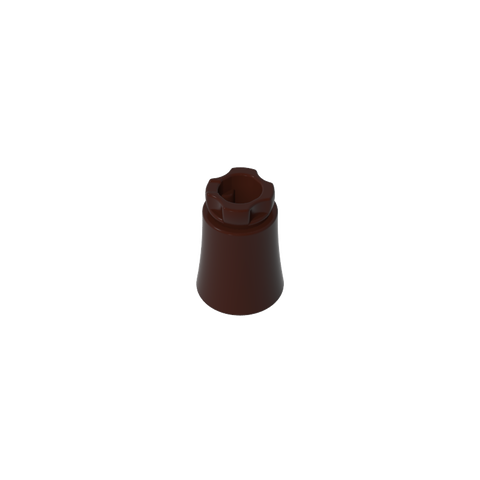 Gobricks,Plant, Palm Tree Trunk - Short Connector, Axle Hole with 2 Inside Prongs,6135,6135a