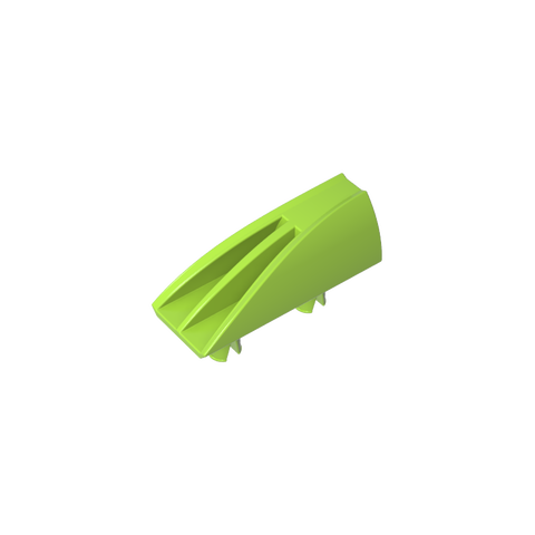 Gobricks,Fairing 1 x 4 Side Flaring Intake with Two Pins,30647