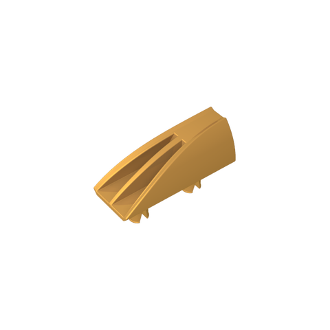 Gobricks,Fairing 1 x 4 Side Flaring Intake with Two Pins,30647