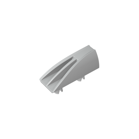 Gobricks,Fairing 1 x 4 Side Flaring Intake with Two Pins,30647