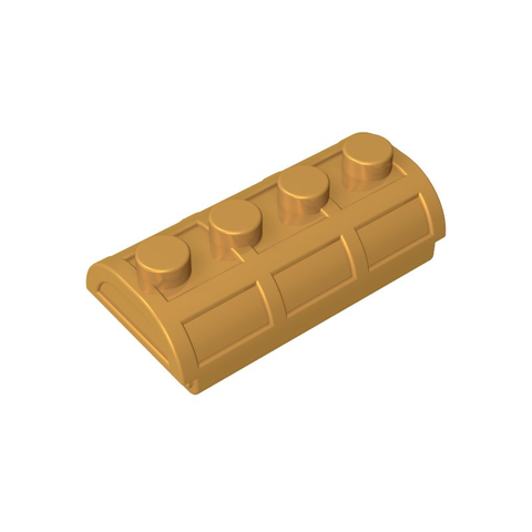 Gobricks,Treasure Chest Lid [Thin Hinge],4739