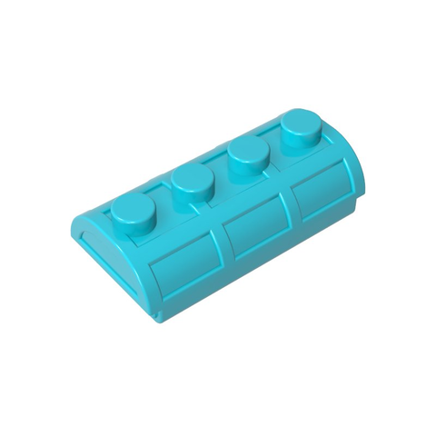 Gobricks,Treasure Chest Lid [Thin Hinge],4739