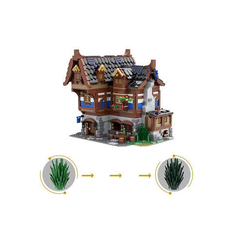 (Gobricks version)MOC-70187 MEDIEVAL TAVERN & INN