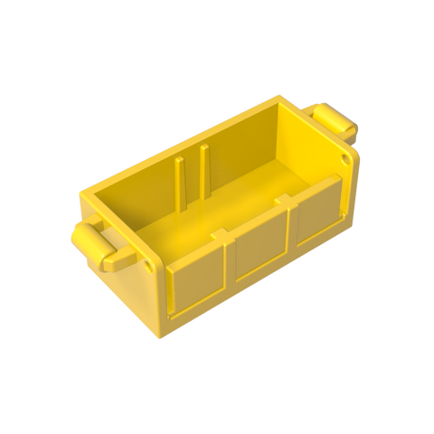 Gobricks,Treasure Chest Bottom with Rear Slots,gds2100