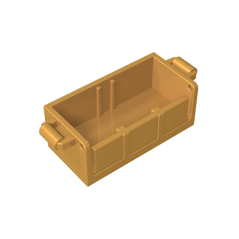 Gobricks,Treasure Chest Bottom with Rear Slots,gds2100