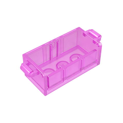 Gobricks,Treasure Chest Bottom with Rear Slots,gds2100