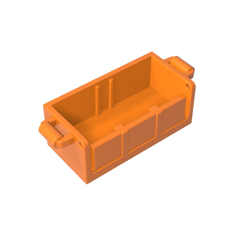 Gobricks,Treasure Chest Bottom with Rear Slots,gds2100