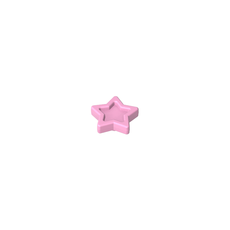 Gobricks,Headwear Accessory Star with Pin,96489