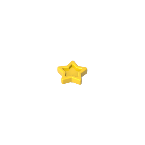 Gobricks,Headwear Accessory Star with Pin,96489