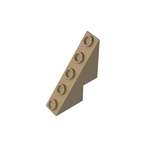 Gobricks,Slope 53° 3 x 1 x 3 1/3 with Studs on Slope,6044