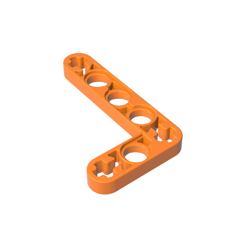 Gobricks,3x5L type thin curved arm with shaft hole,gds21092
