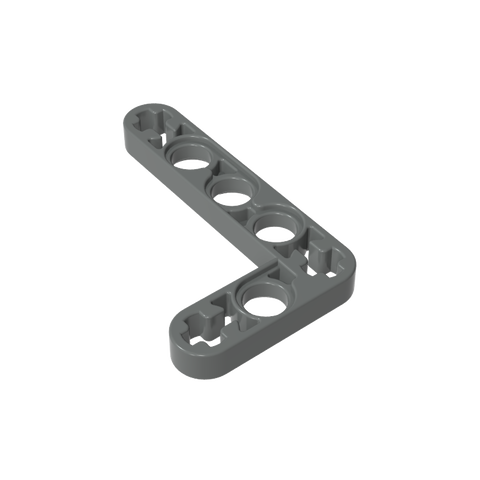 Gobricks,3x5L type thin curved arm with shaft hole,gds21092