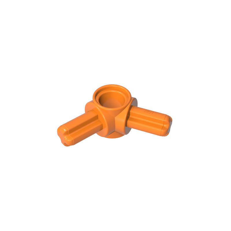 Gobricks,120° cross shaft with bolt hole connector,gds21101