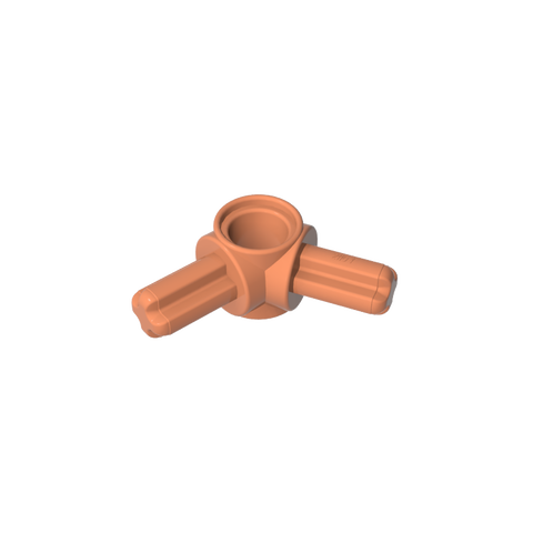 Gobricks,120° cross shaft with bolt hole connector,gds21101