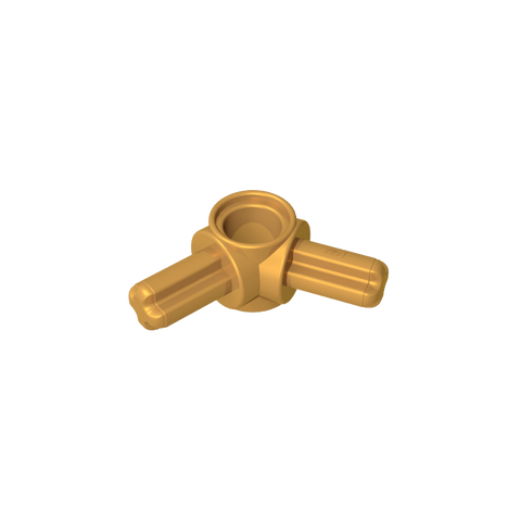 Gobricks,120° cross shaft with bolt hole connector,gds21101