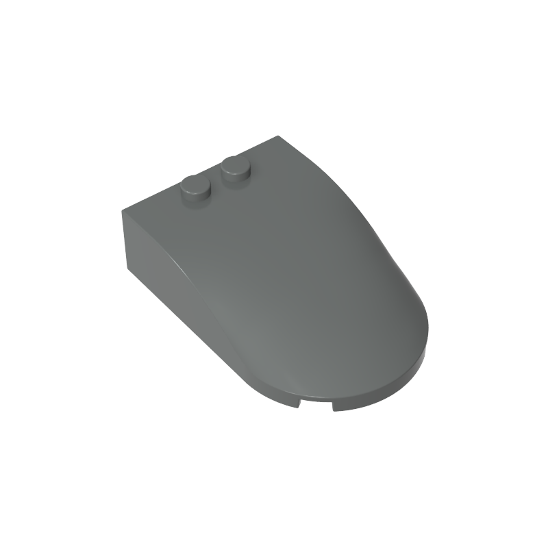 Gobricks,Windscreen 6 x 4 x 1 Curved,18973