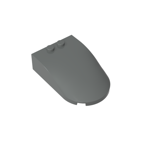 Gobricks,Windscreen 6 x 4 x 1 Curved,18973