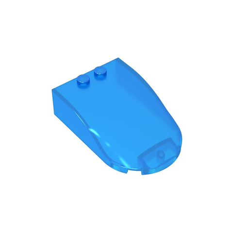 Gobricks,Windscreen 6 x 4 x 1 Curved,18973