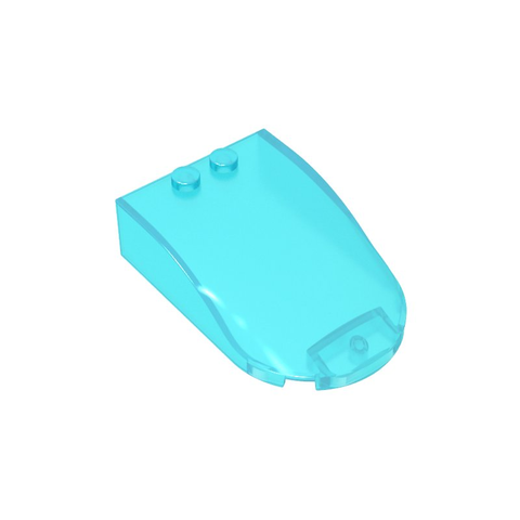 Gobricks,Windscreen 6 x 4 x 1 Curved,18973