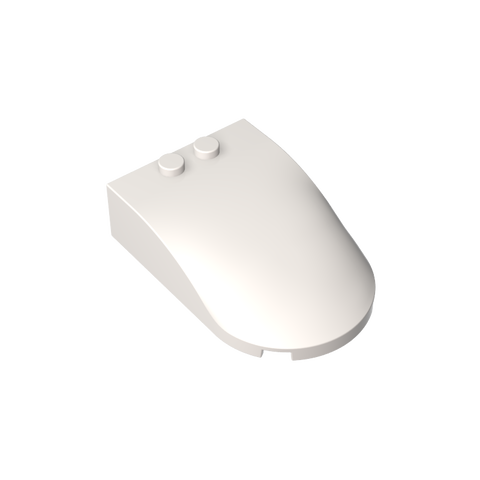 Gobricks,Windscreen 6 x 4 x 1 Curved,18973