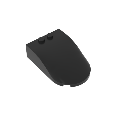 Gobricks,Windscreen 6 x 4 x 1 Curved,18973