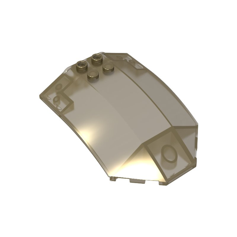 Gobricks,Windscreen 8 x 6 x 2 Curved,41751