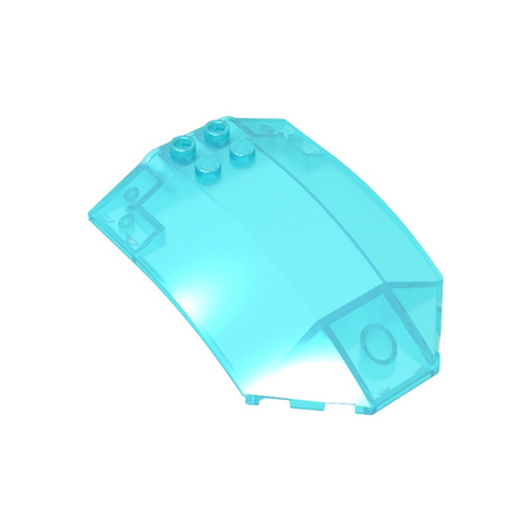 Gobricks,Windscreen 8 x 6 x 2 Curved,41751