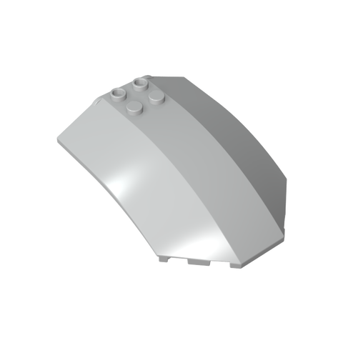 Gobricks,Windscreen 8 x 6 x 2 Curved,41751