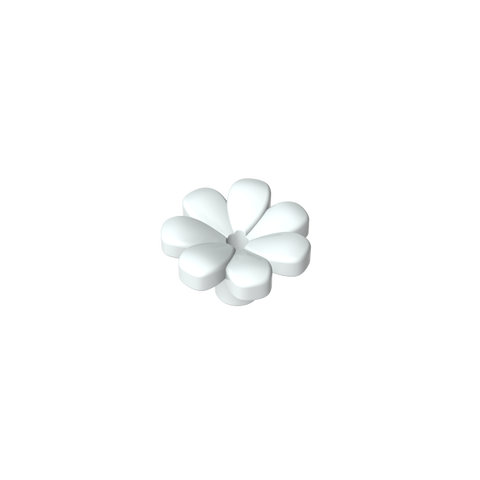 Gobricks,Plant, Flower, Minifig Accessory with 7 Thick Petals and Pin,32606