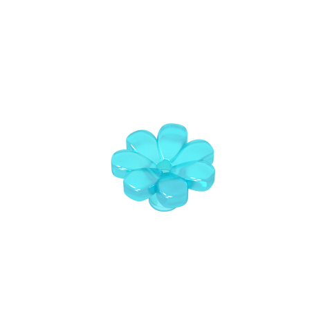 Gobricks,Plant, Flower, Minifig Accessory with 7 Thick Petals and Pin,32606