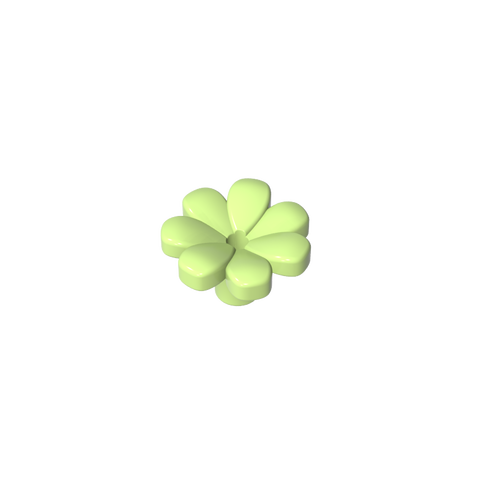 Gobricks,Plant, Flower, Minifig Accessory with 7 Thick Petals and Pin,32606