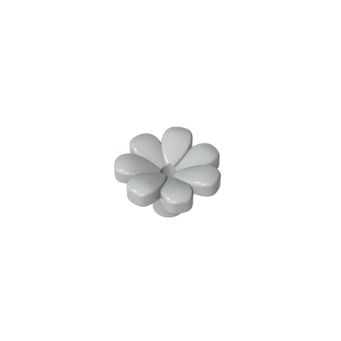 Gobricks,Plant, Flower, Minifig Accessory with 7 Thick Petals and Pin,32606