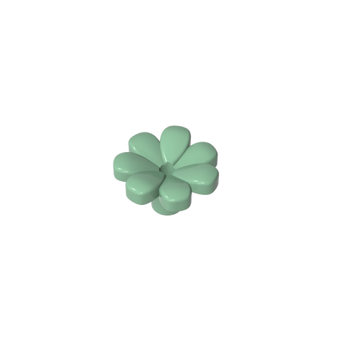 Gobricks,Plant, Flower, Minifig Accessory with 7 Thick Petals and Pin,32606