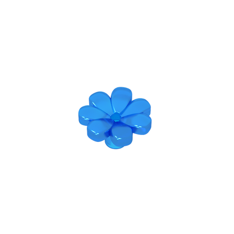 Gobricks,Plant, Flower, Minifig Accessory with 7 Thick Petals and Pin,32606