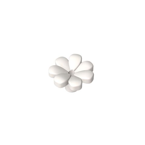 Gobricks,Plant, Flower, Minifig Accessory with 7 Thick Petals and Pin,32606