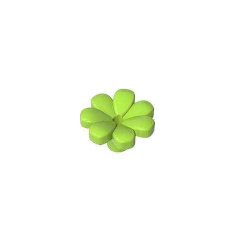 Gobricks,Plant, Flower, Minifig Accessory with 7 Thick Petals and Pin,32606