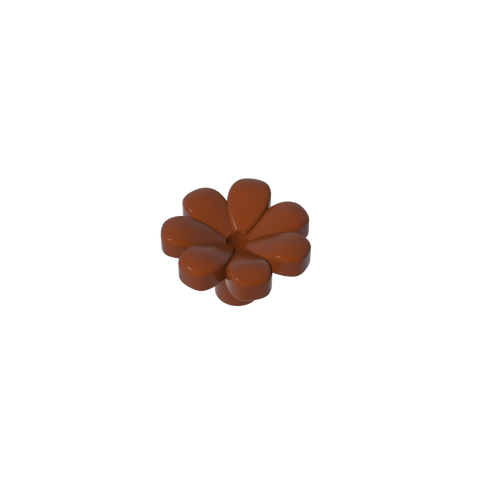Gobricks,Plant, Flower, Minifig Accessory with 7 Thick Petals and Pin,32606