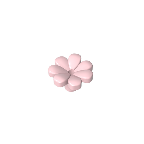 Gobricks,Plant, Flower, Minifig Accessory with 7 Thick Petals and Pin,32606