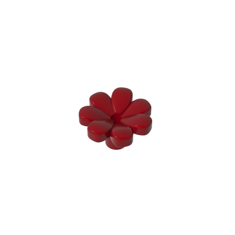 Gobricks,Plant, Flower, Minifig Accessory with 7 Thick Petals and Pin,32606