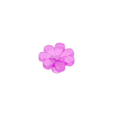 Gobricks,Plant, Flower, Minifig Accessory with 7 Thick Petals and Pin,32606