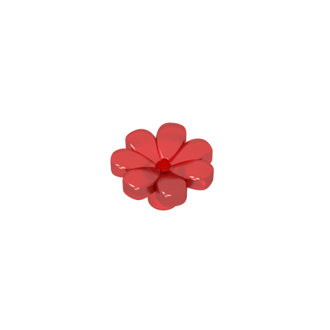 Gobricks,Plant, Flower, Minifig Accessory with 7 Thick Petals and Pin,32606