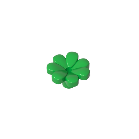 Gobricks,Plant, Flower, Minifig Accessory with 7 Thick Petals and Pin,32606