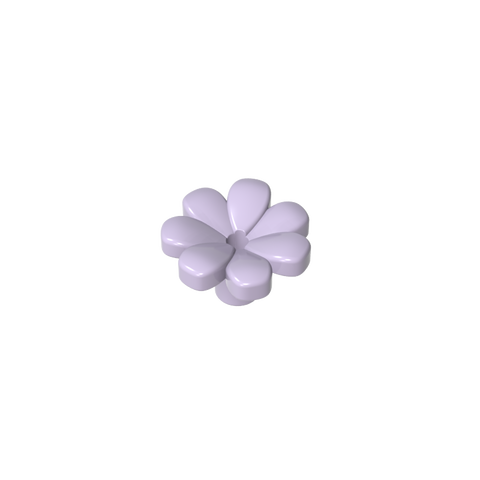 Gobricks,Plant, Flower, Minifig Accessory with 7 Thick Petals and Pin,32606