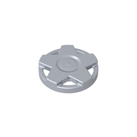 Gobricks,Wheel Cover 5 Spoke Wide - for Wheel 18976,29117a