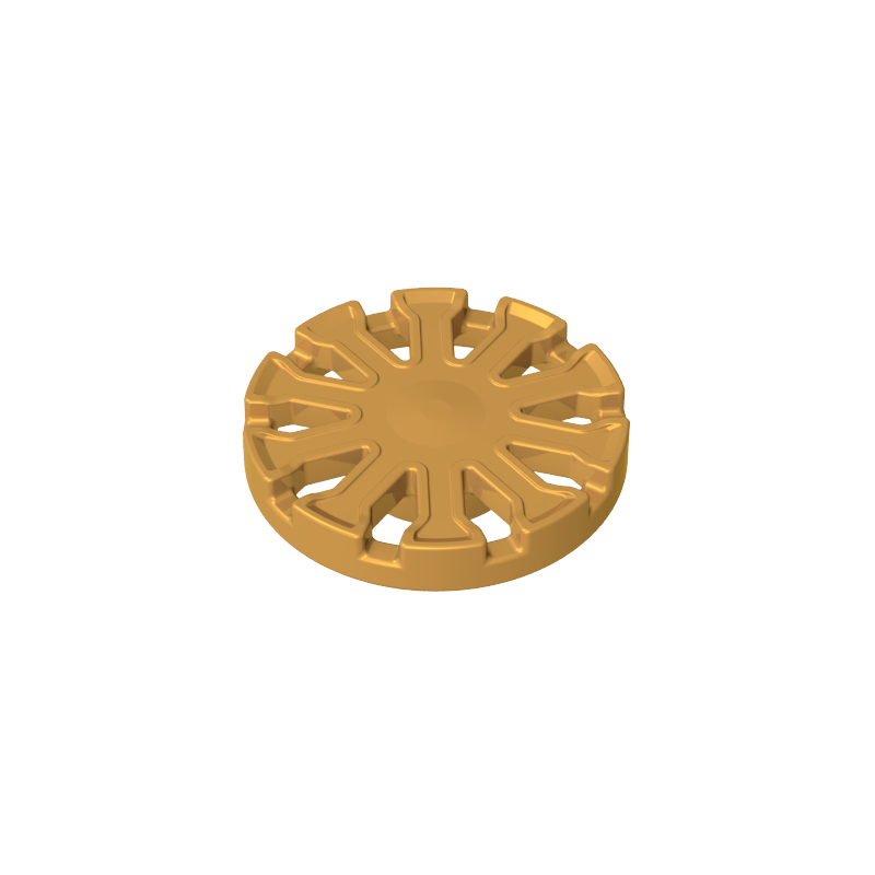 Gobricks,Wheel Cover 7 Spoke Y Shape - for Wheel 18976,18979b